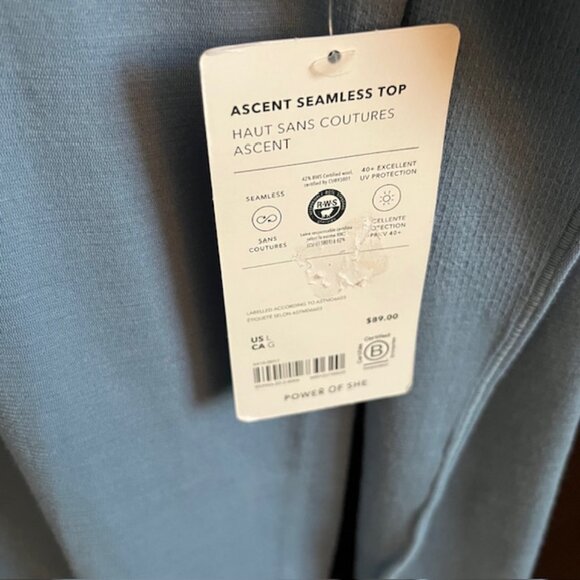 Athleta Ascent Seamless Top Size Large - Picture 6 of 6